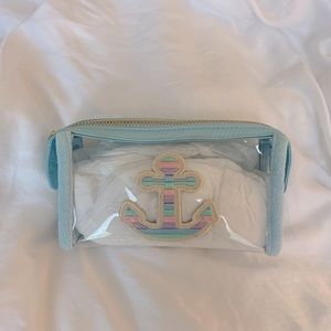 Stoney Clover Lane Terry travel pouch with anchor patch